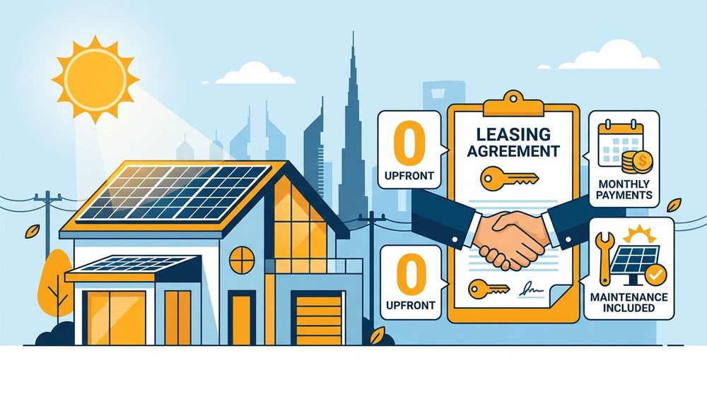 Solar Lease Dubai: Rent Solar Panels from AED 0 Upfront (2026)