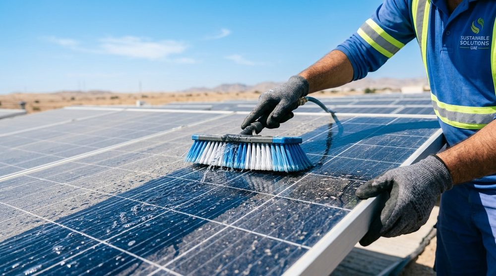 Solar Panel Cleaning & Maintenance in the UAE